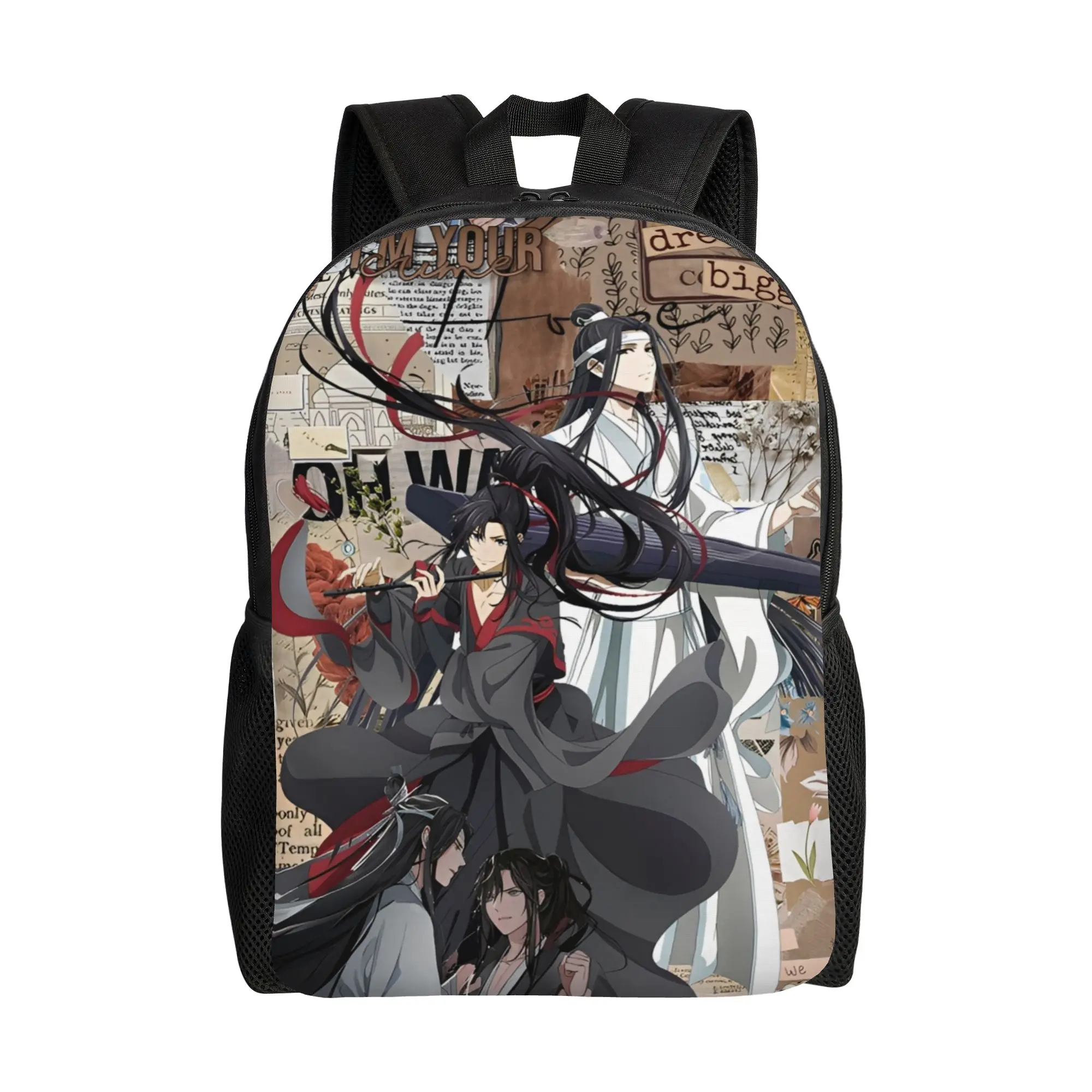 

Рюкзак The Untamed Cartoon WangXian для мужчин и женщин, модный городской рюкзак для школы и работы, сумка через плечо для ноутбука Lan Wangji Wei Wuxian, подарок