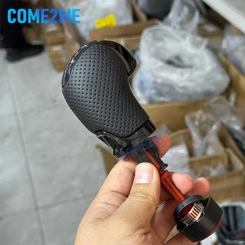 For Skoda Octavia Superb Fabia Yeti for Alcantara Leather Piano Paint Black DSG Gear Shift Knob Interior Parts Accessories