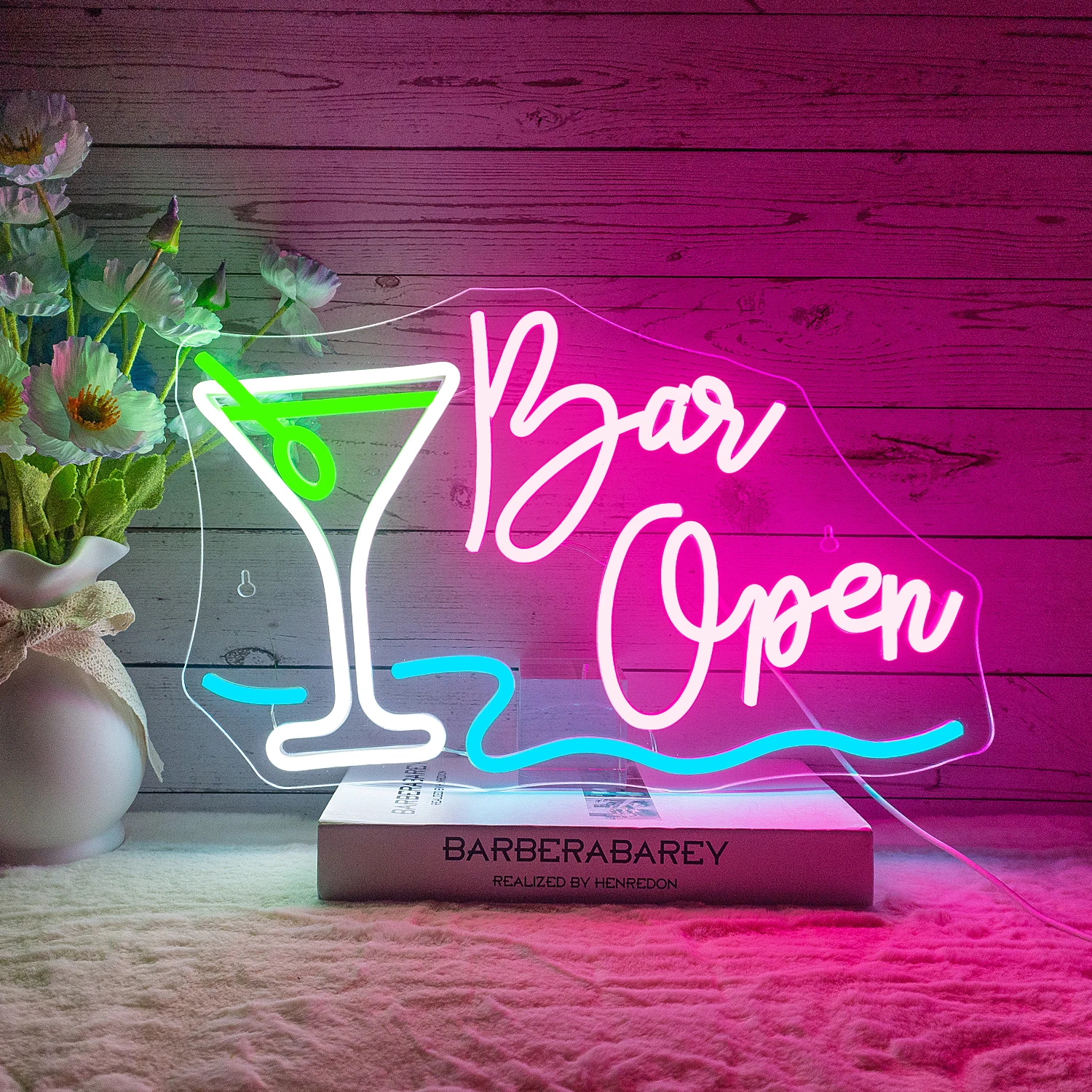 

Bar Open Neon Led Sign Art Wall Lights Decor Welcome Signs Room Decoration For Home Bars Party Business Pub Night Club USB Lamp