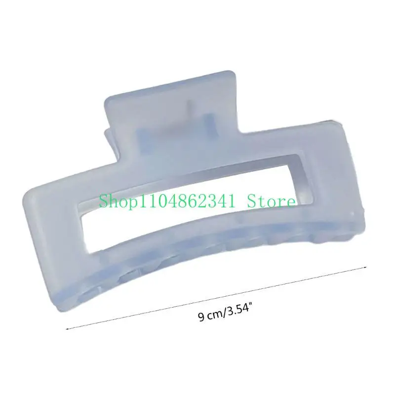 5ASD 3.5インチの大きな髪の爪クリップ厚い髪の長方形の顎クリップスクエアヘアキャッチ