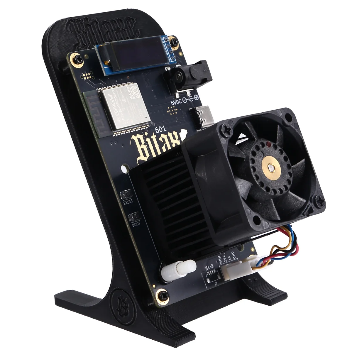 X09ABitaxe Gamma 601 Solo Miner 1.2TH/S 18W BM1370 Asic Chip من Antminer S21 Pro Bitcoin BTC Miner مع قوس الولايات المتحدة التوصيل