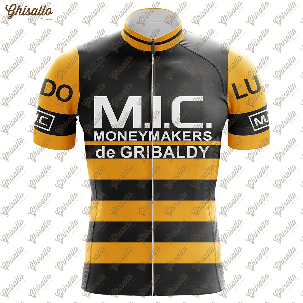 Retro Pro Team Cycling Jersey for Men, Short Sleeve, MTB Maillot, Downhill Jersey, Mountain Bicycle Clothing, Summer