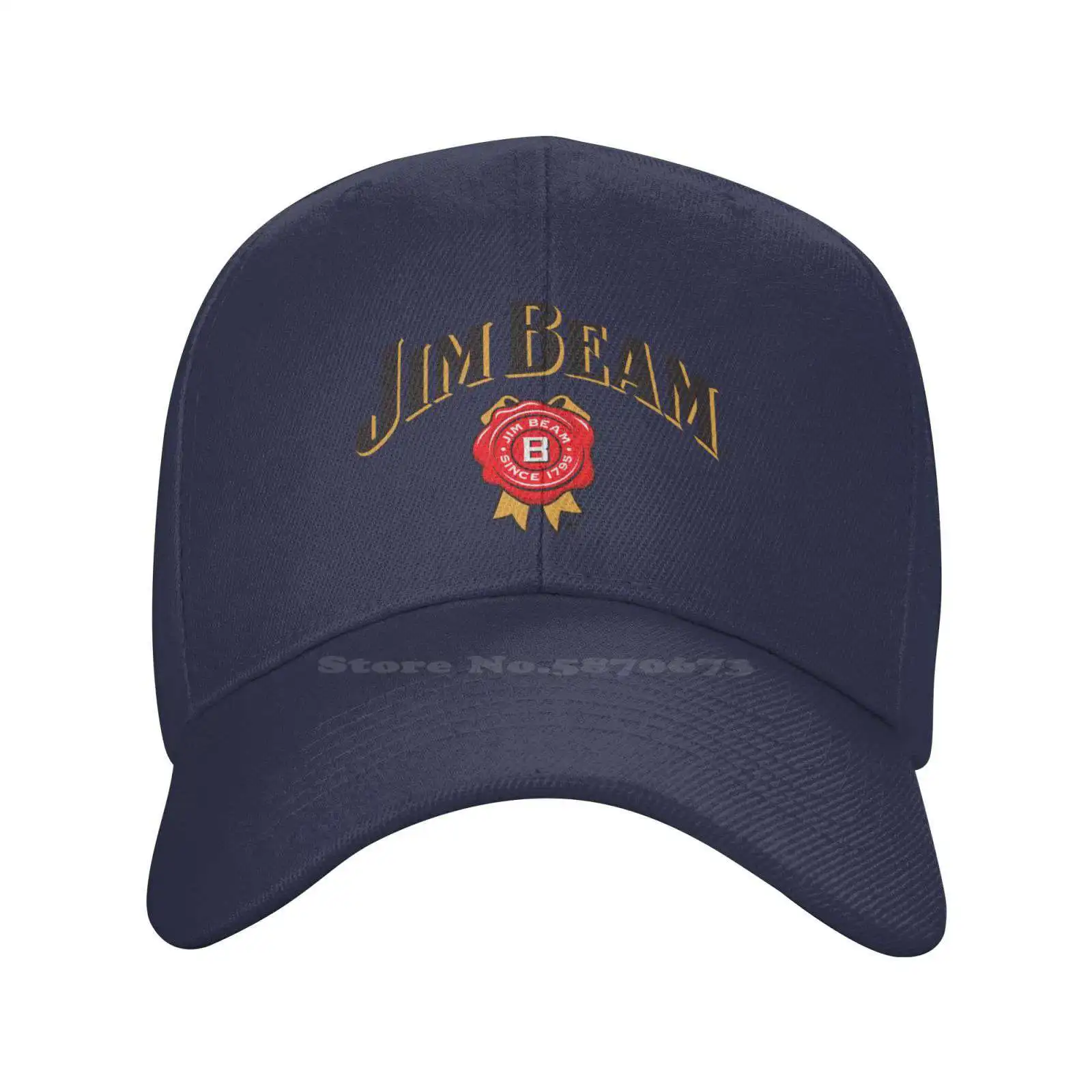 

Jim Beam Logo Print Graphic Casual Denim cap Knitted hat Baseball cap