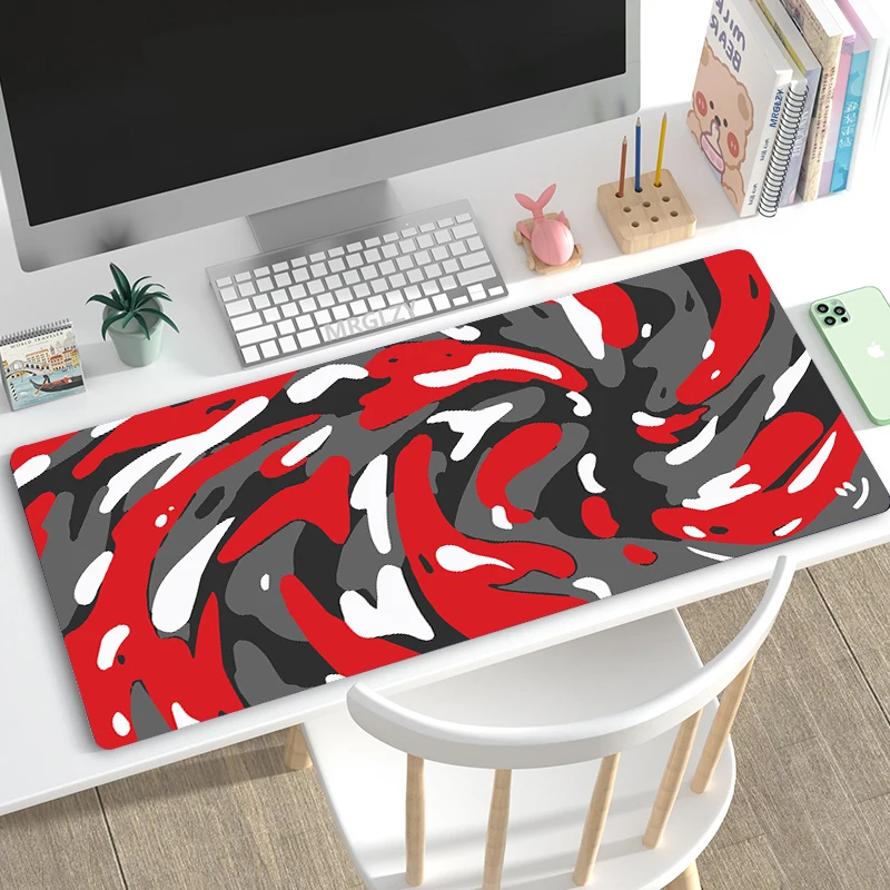 Art Mouse Pad Desk Pad Big Mouse Mat Fabric Table Mats Rubber Mat Personalized Black Mousepad Office Carpet for Computer Table