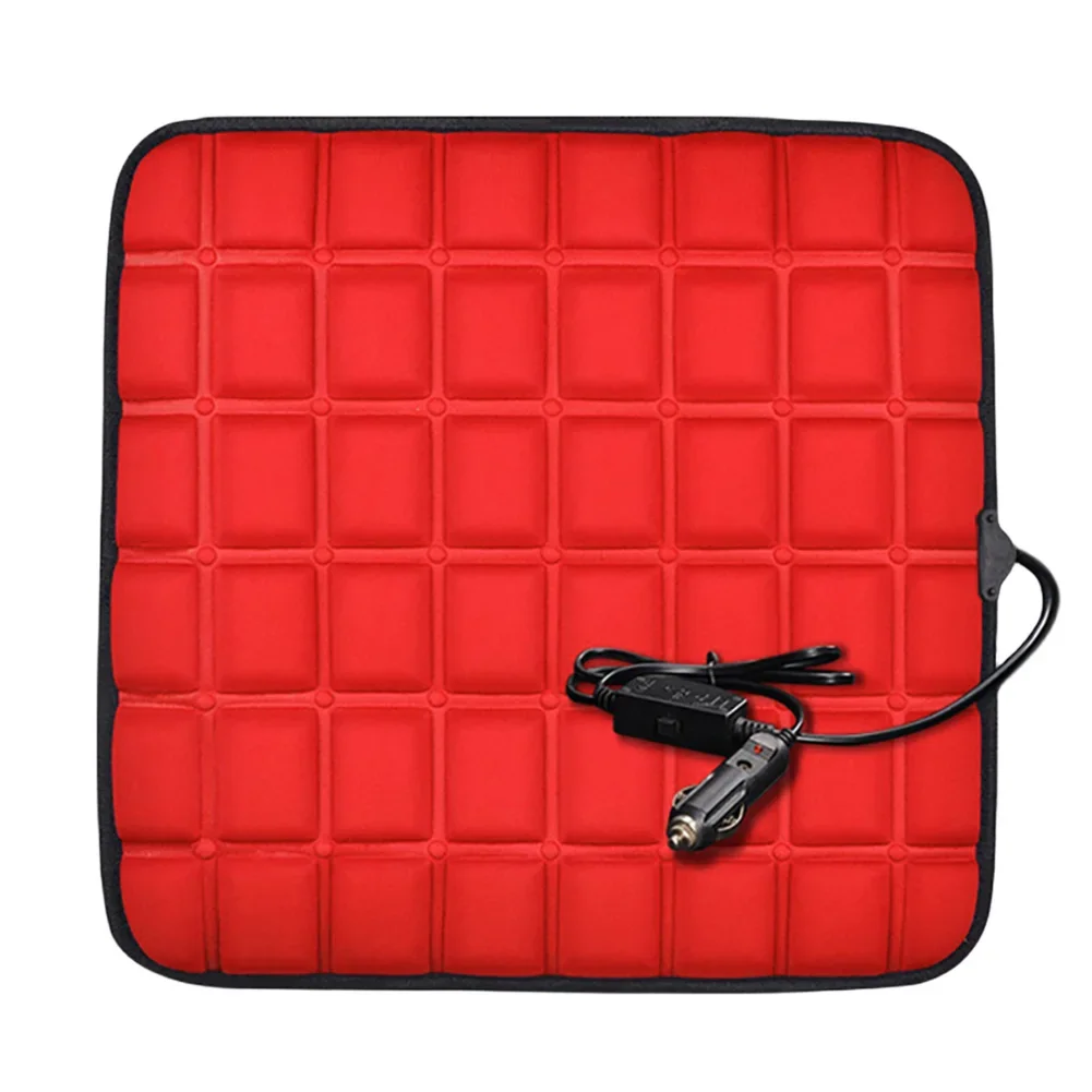 12V Electric Heating Pads Adjustable Temperature Front Seat Cushion 40W Car Seat Heating Cushion Anti-slip Winter Pad Cushion