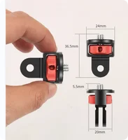 Adaptador de trípode de tornillo de 1/4 pulgadas, soporte de montaje giratorio 360 para GoPro 13 12 11 10 9 8 Insta 360 X5 X4 DJI OSMO 360 Action 5 Pro 4 3