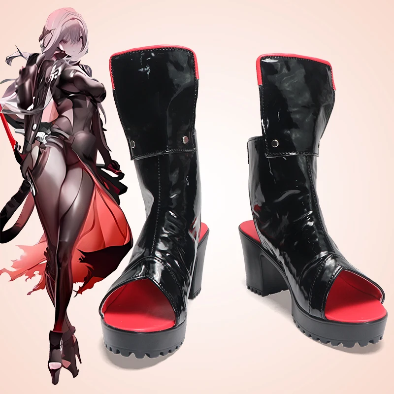 Game Nikke Goddess of Victory Cosplay Shoes Halloween Uniform Scarlet Black Shadow Cosplay Shoes Carnival Party