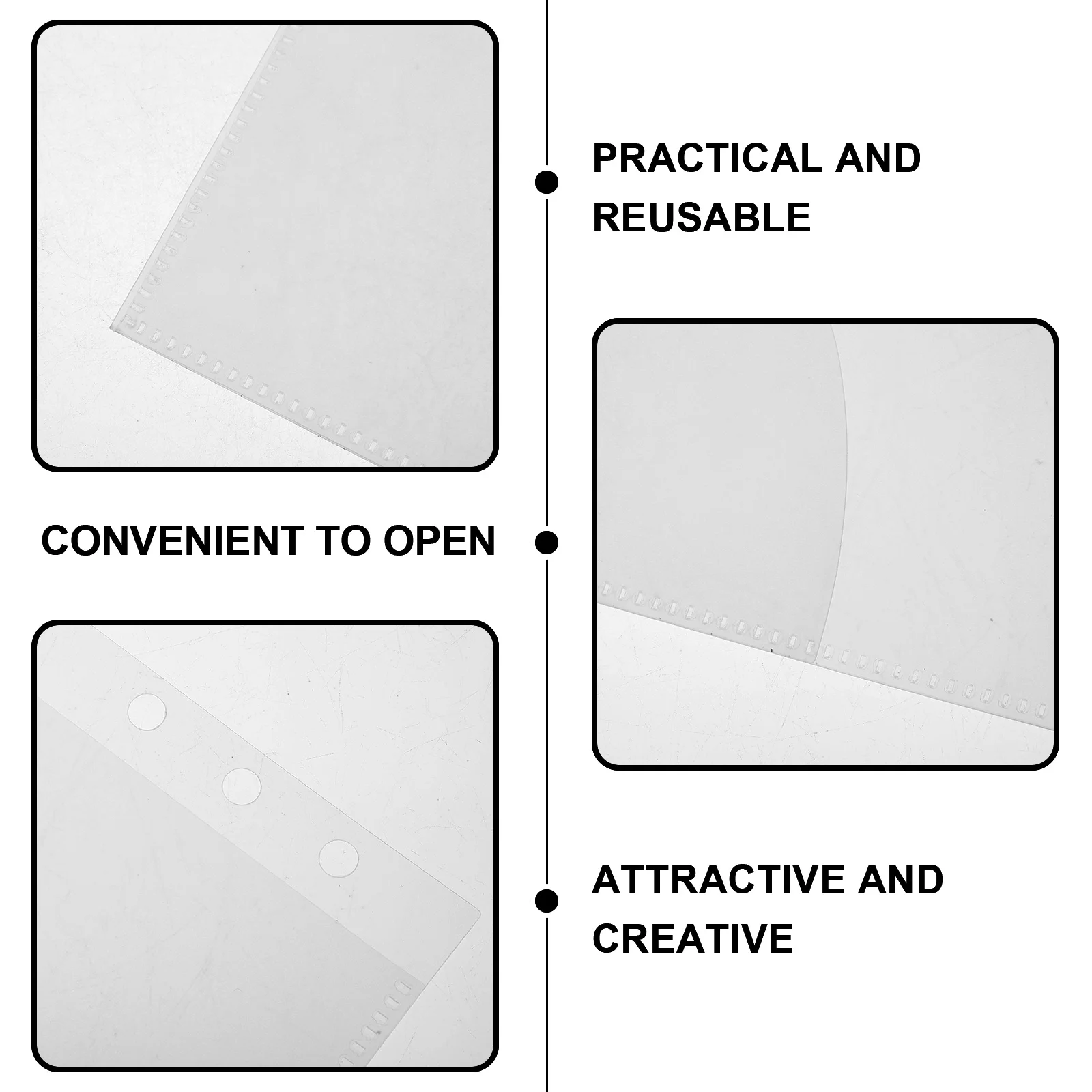 5Pcs Replaceable Budget Inserts Sturdy Binder Pockets for Expense Tracking Money Management Daily Use Portable Finance