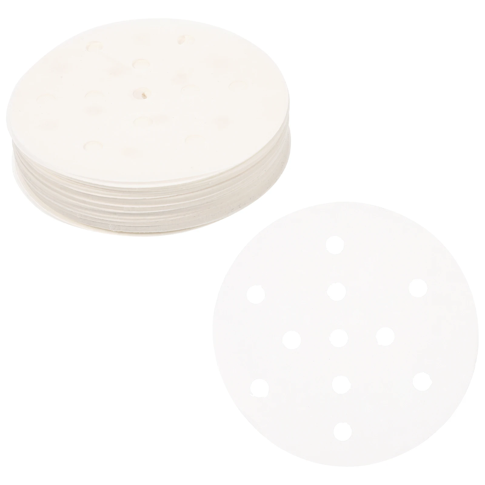 

400pcs Steamer Liners Paper Pads Round Stuffed Bun Virgin Wood Pulp Anti Skid Kitchen Hotel Canteen Cooking Supplies