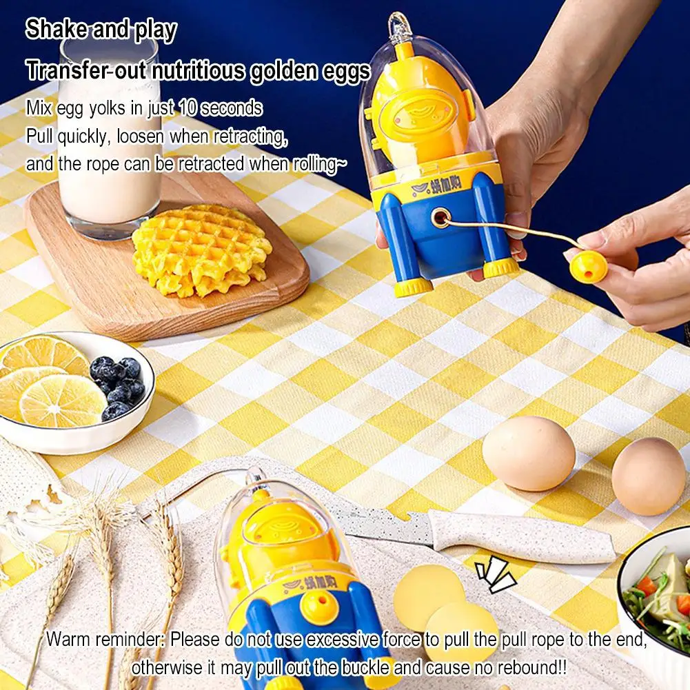 Egg Yolk Mixer Portable Egg Scrambler Shaker Manual Maker Golden Puller Egg Egg Egg Spinner Egg Homogenizer Manual Tools Mi Z0y5