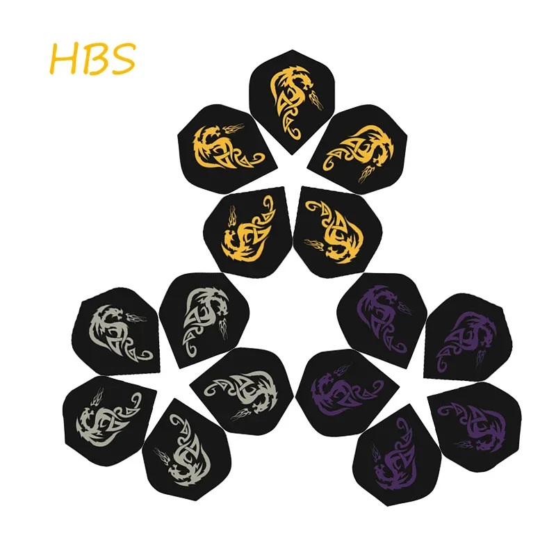 15Pcs Standard Dart Flights Dragon Series Professional Darts Accessories Kit PET Flight Durable Feather Replacement Tail Wing