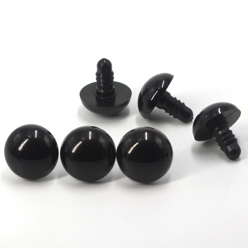 High-quality-30pcs Black Eyes/ Safety Eyes With White Washers Fit For Teddy Bear-5-18mm