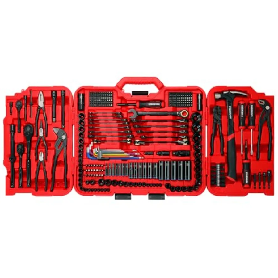 

Набор инструментов для механиков из 306 предметов и набор торцевых головок, универсальный комплект инструментов для ремонта автомобилей, плоскогубцы