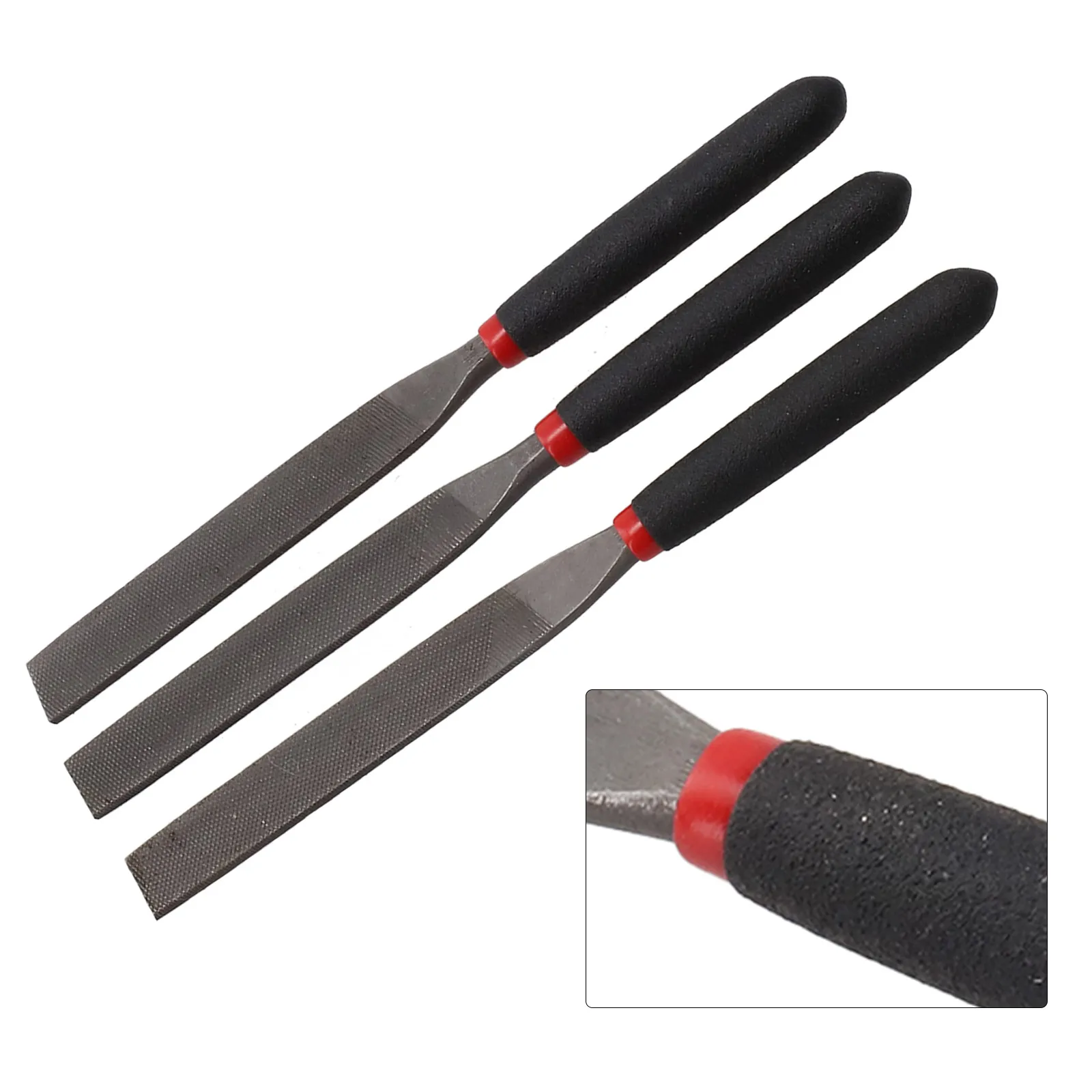 도구 파일 강철 파일 스톤 타일 118mm 3pcs 공예 플랫 파일 스톤 유리 유리 용 경화 강철 브랜드 뉴