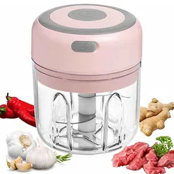 Food Grinder Electric Ginger Garlic Chopper Usb Rechargeable Mini Portable Fruit Food Grinder Onion Chopper