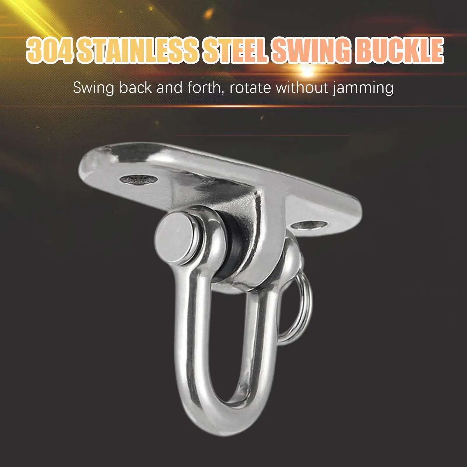 360 Rotating Brackets 304 Stainless Steel Swing Hammock Hanging Eye Plate For Swing Strength Training Boat Buckle Swing Hangers