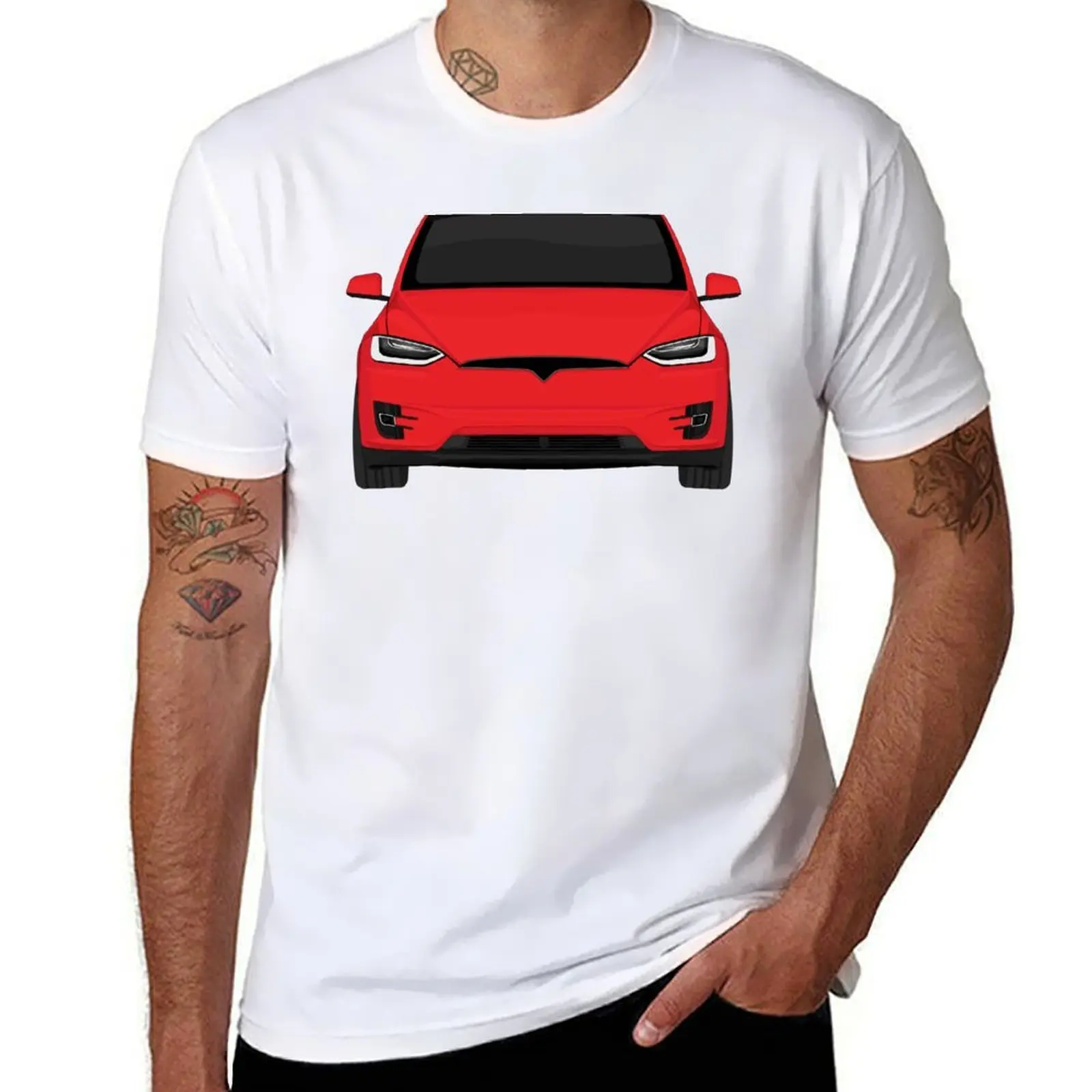 

X Red T-Shirt men t shirt cotton 100% t shirts for man graphic tees T-Shirt