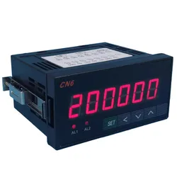 CN6AF Intelligent Digital Tachometer Frequency Meter Linear Speedometer Speedometer with Alarm Output Motor Speedometer