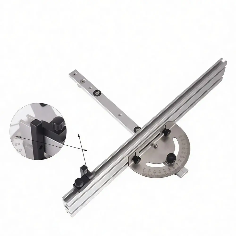 Durable Woodworking Miter Gauge For Jingwu Table Saw Precision Angle Cutting Jig Sliding T Slot Guide Bench Accessory