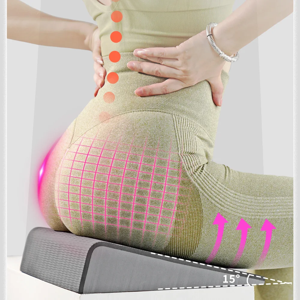 Butt Lifting Seat Cushion for Triangle Wedge Shape for Hip Enhancement and Tailbone Pressure Relief for Office Dorm Study