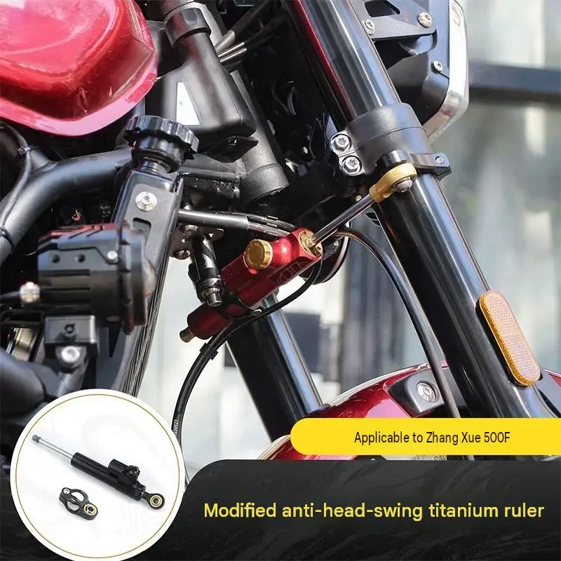 For ZX500F Hepo Steering Damper Kit Motorcycle Safety Modification Part No-Cut Installation at Original Mounting Points