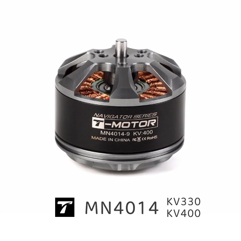 

MN4014 T-MOTOR KV330 KV400 Brushless motor support lithium battery 4-8S maximum power750W 900W maximum current25A 30A