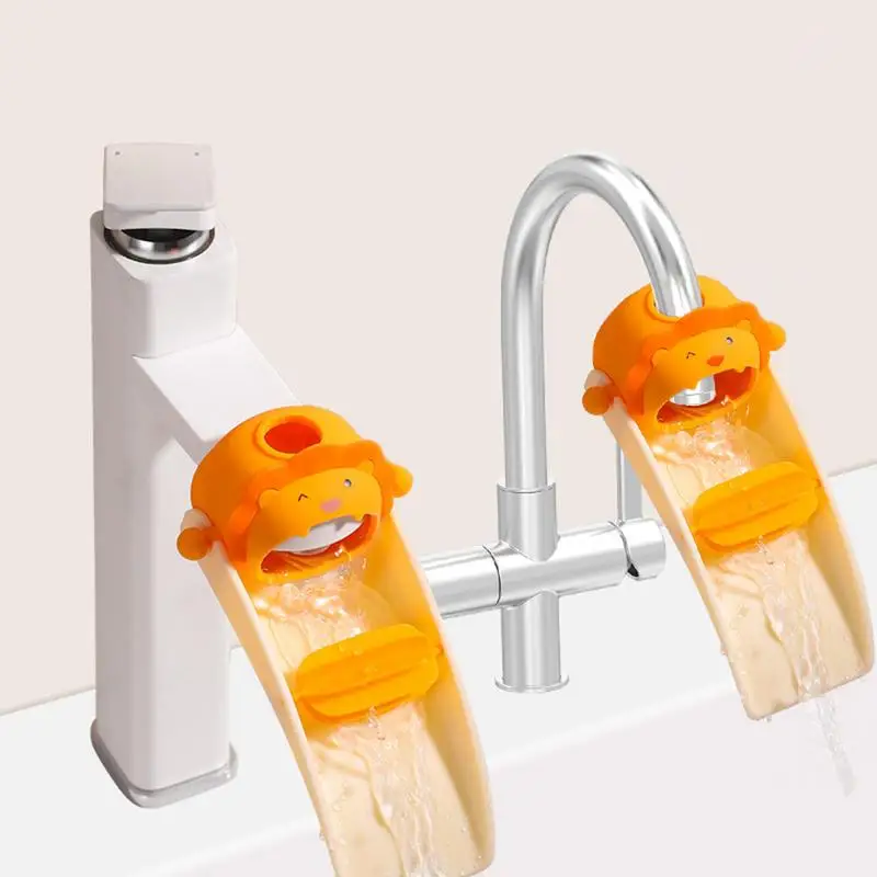 Kids Faucet Extender Kids Hand Washing Faucet Extension Silicone Kids Hand Washing Faucet Extension Long Water Hand Washing