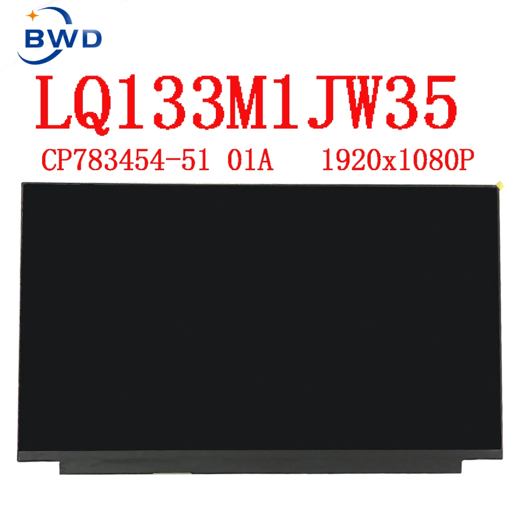 Imagem -02 - Led Painel de Tela Lcd Fhd Ips 1920*1080 Edp 30 Pinos para Fujitsu Uh75 Uh90 Uh93 Portátil Tela Lcd Cp78345451 Lq133m1jw35 13.3