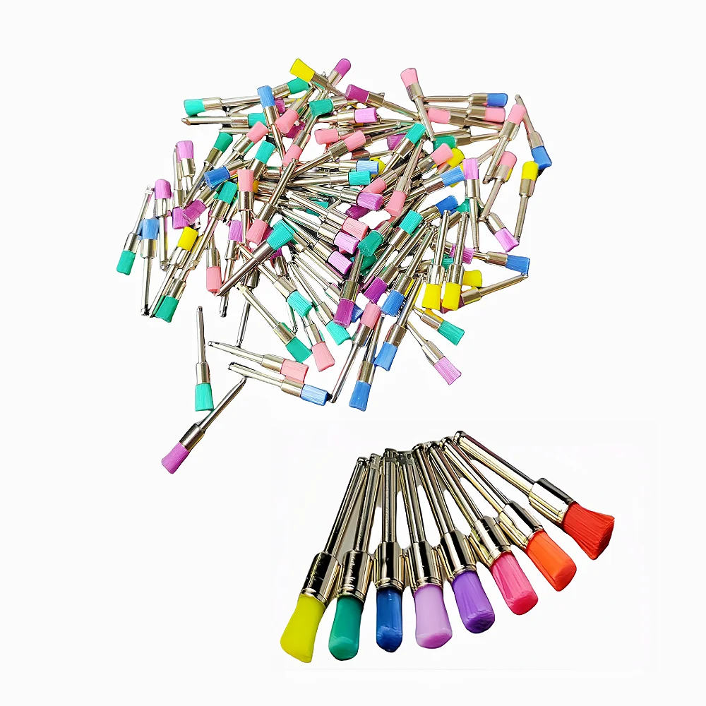 

100Pcs Dental Polishing Cups - Disposable Rubber Prophy Brush for Low Speed Handpiece, Tooth Polish and Dental Laboratory Tools