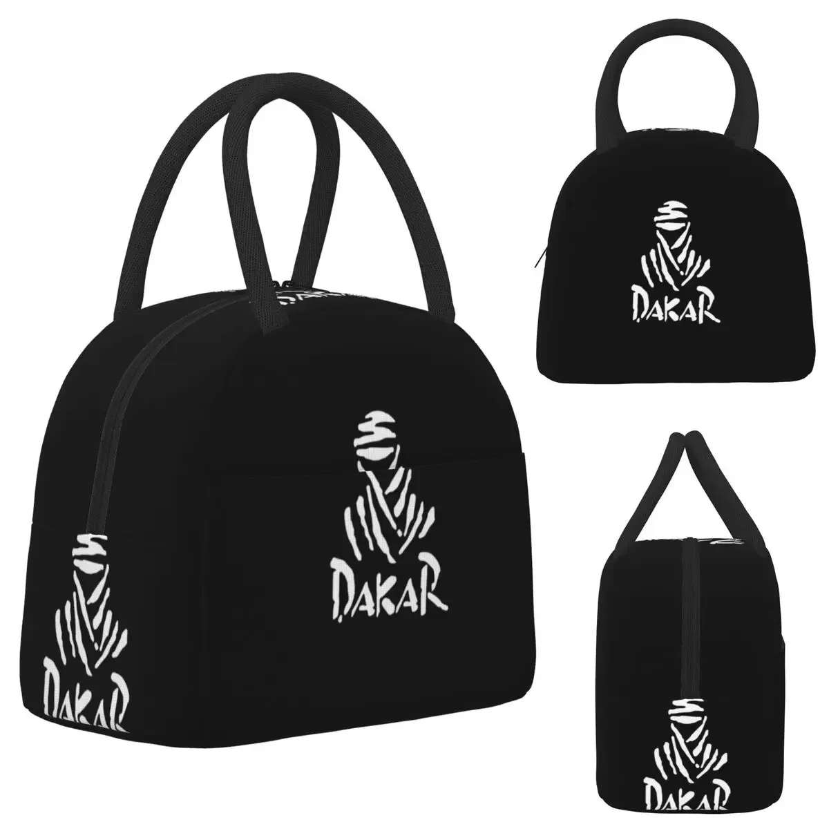 Dakar Rally Motorcycle Insulated Lunch Bag for Kids School Cooler Thermal Food Box Tote Leakproof Lunch Boxes Container