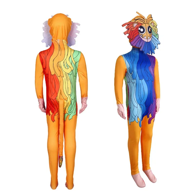 Kostum Cosplay Monster Mulut Biru Halloween 2025 Baru, Kostum Poppy, Jumpsuit Permainan Waktu Bermain, Dinosaurus Hijau, Singa Karnaval Anak-anak P eqs9X