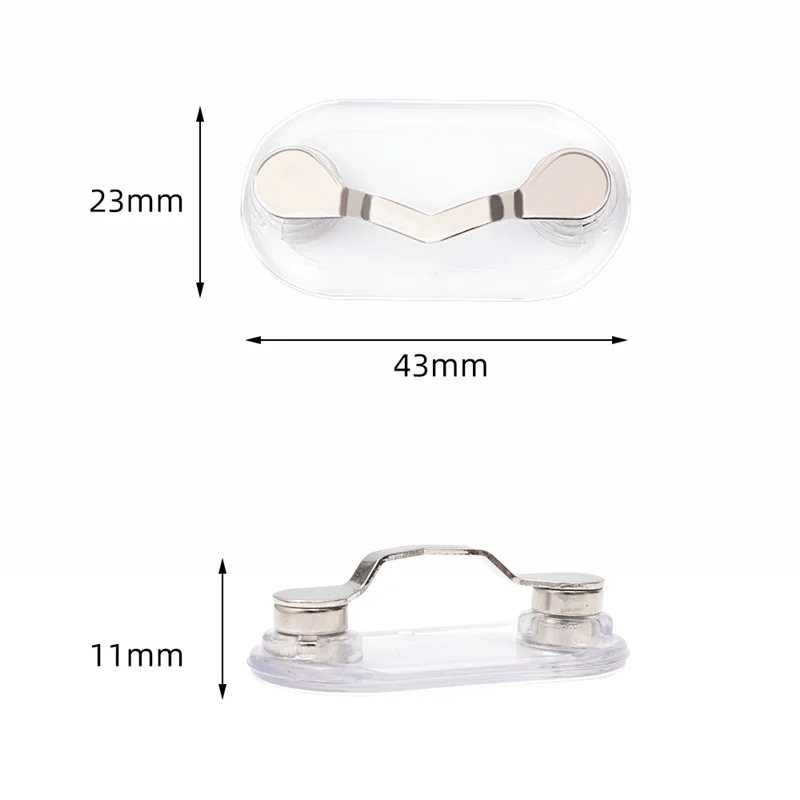 2/1PCS Multifunction Magnetic Hang Eyeglass Holder Removable Glasses Earphone Badge Holder Sunglasses Clip Clothes Buckle