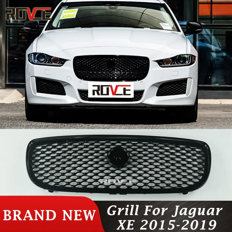 

ROVCE For Jaguar XE 2015-2019 Grills Front Grille Upper Radiator Grill T4N5778 T4N5870 Car Accessories