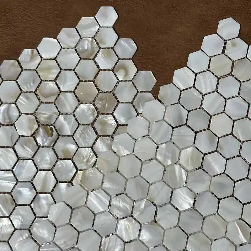 

Shell Mosaic Tile Natural White Mother of Pearl Wall Backsplash Bathroom Tiles fish scale sheet kitchen 91