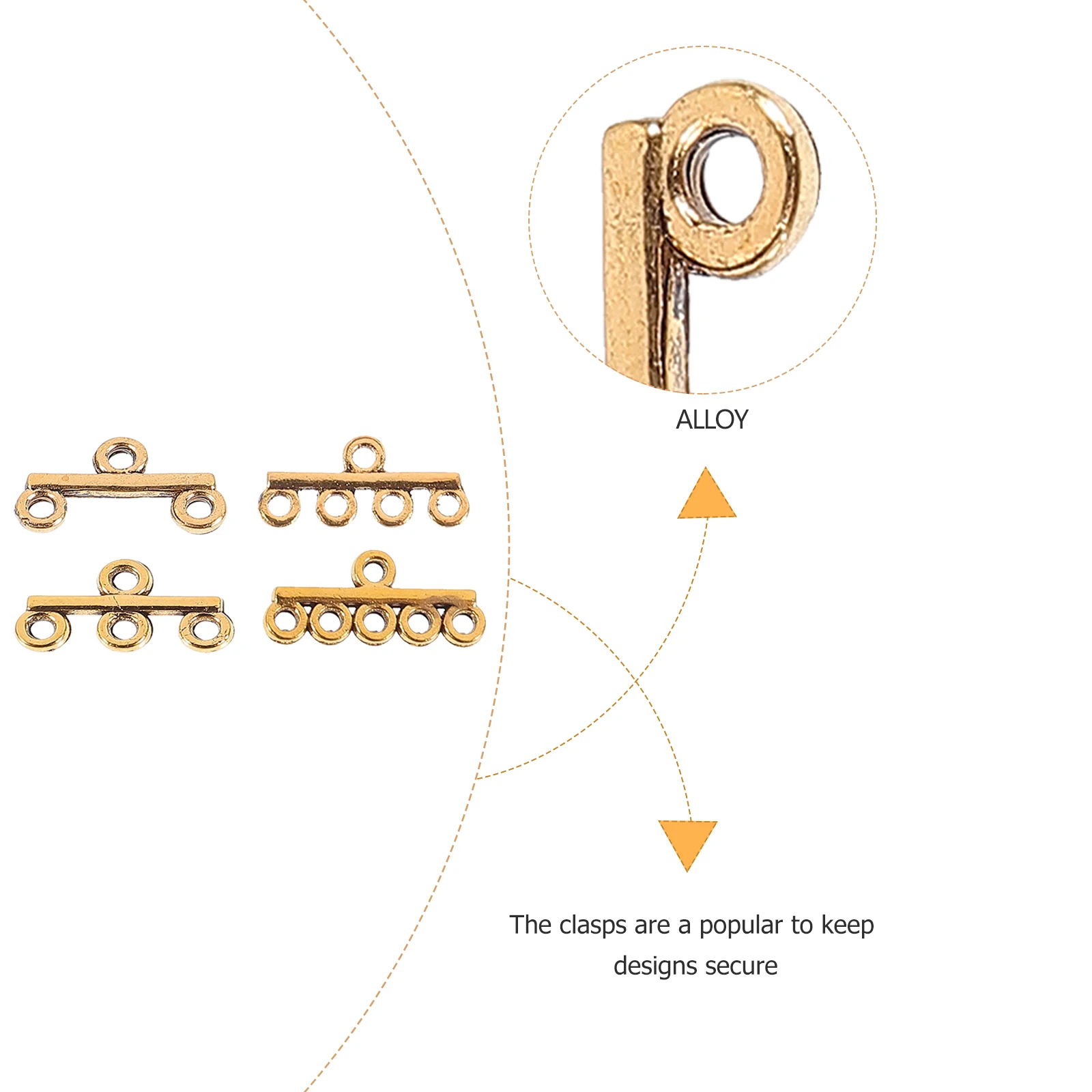 

Stainless DIY Jewelry Button Necklace Connecting Clasp Bracelet Travel Findings Bracelets