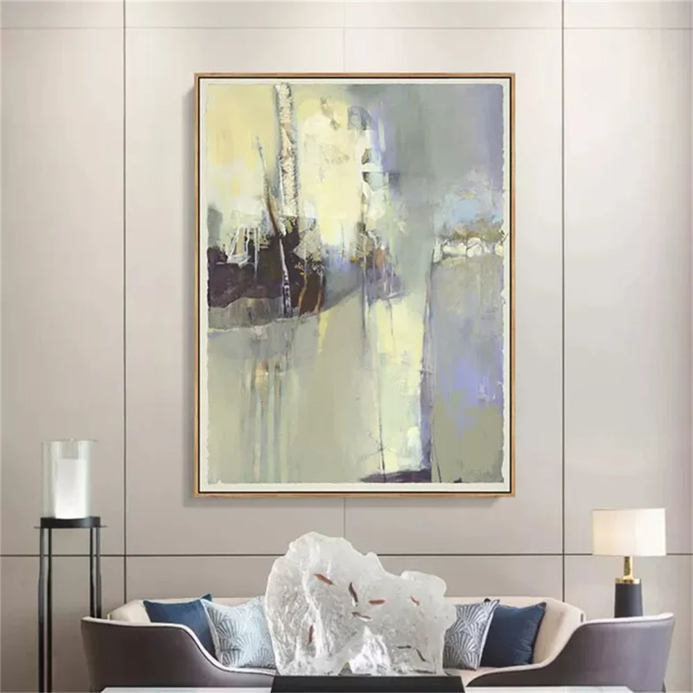 

Pure Handmade Canvas Oil Painting Abstract Modern Fashion Minimalist Living-Room Porch Bedroom Room Art Wall Home Poster-Wall