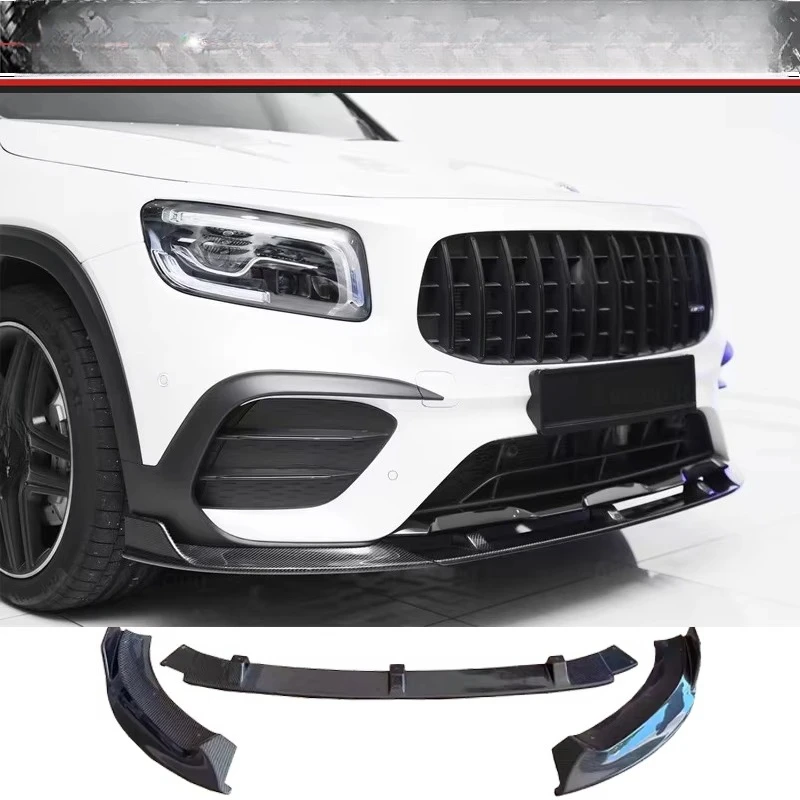 Real Carbon Fiber Front Bumper Bodykit Lip with Rear Diffuser GLB Spoiler for GLB 53 X247 Exterior Accessories Install