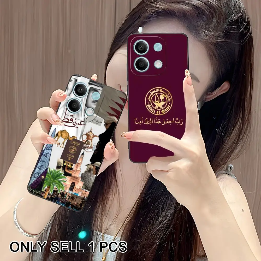 

Qatar Flag Matte TPU Mobile Phone Case for POCO F8 F7 F6 F5 F4 F3 F2 Pro GT C75 C71 C65 C61 C40 Pro Ultra Colorful Cover