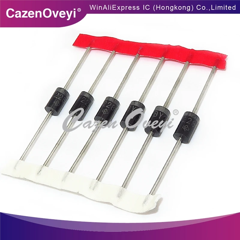 5pcs/lot BY228GP BY228 DO-201 Ultra-fast recovery diode