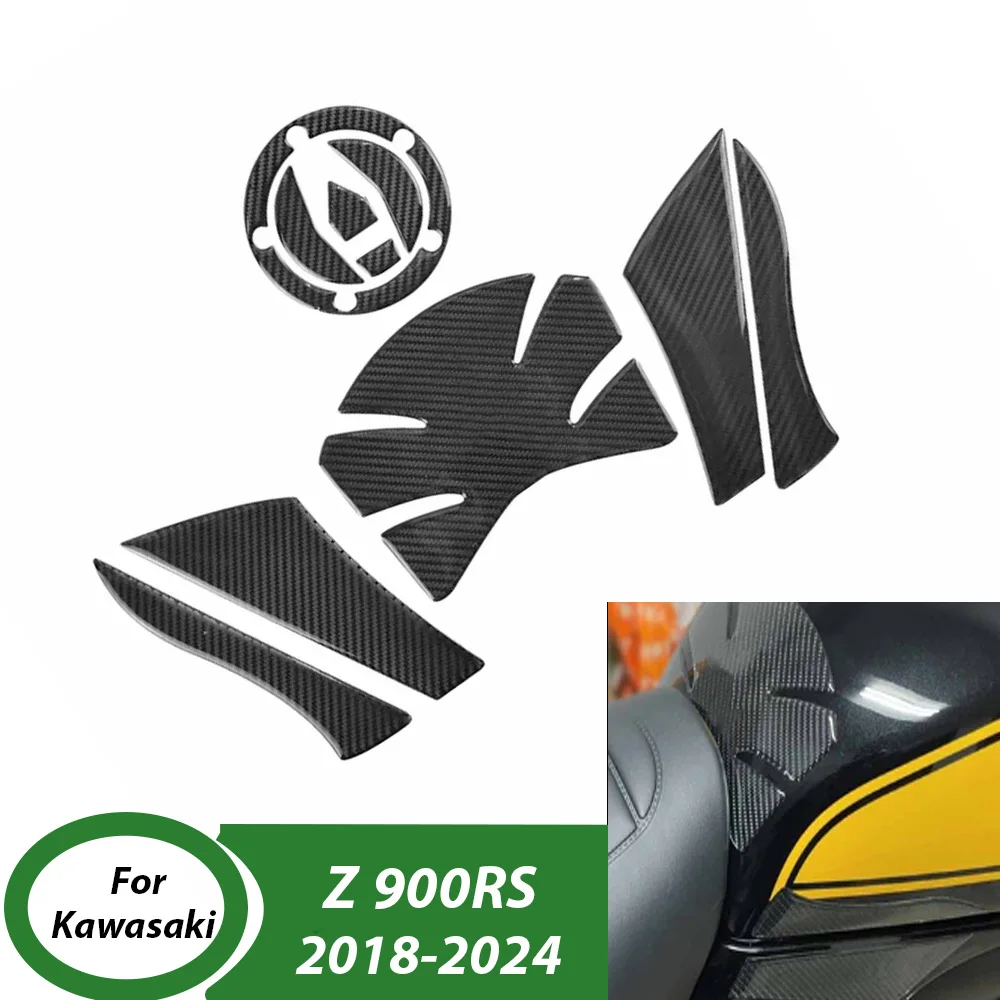 

﻿ Motorcycle Tank Pad Stickers Gas Protector For Kawasaki Z900 RS Z 900RS 2018-2024 Scratch Resistant Stickers Accessories ﻿