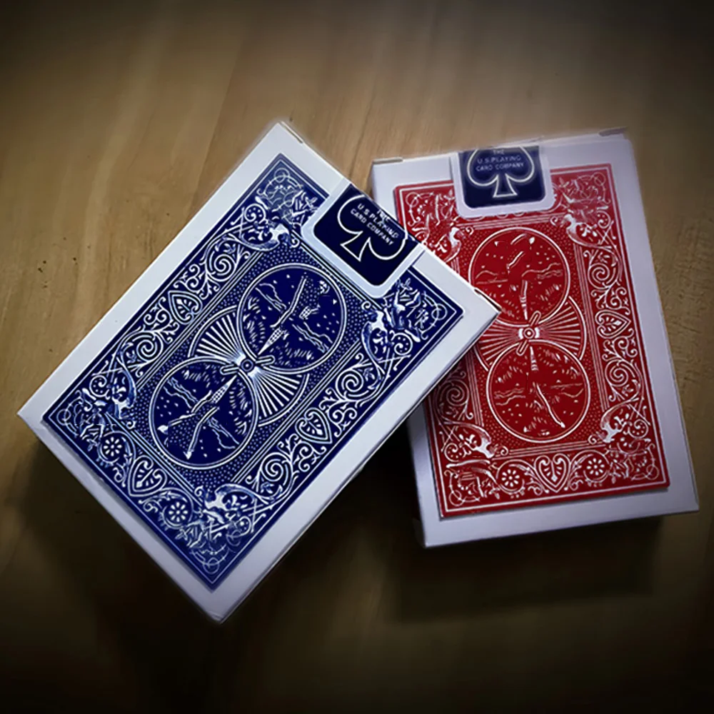 Vanishing Decks (Red/Blue) Magic Tricks Multiple Decks Vanishes into One Deck Magia Close Up Illusions Gimmicks Mentalism Props