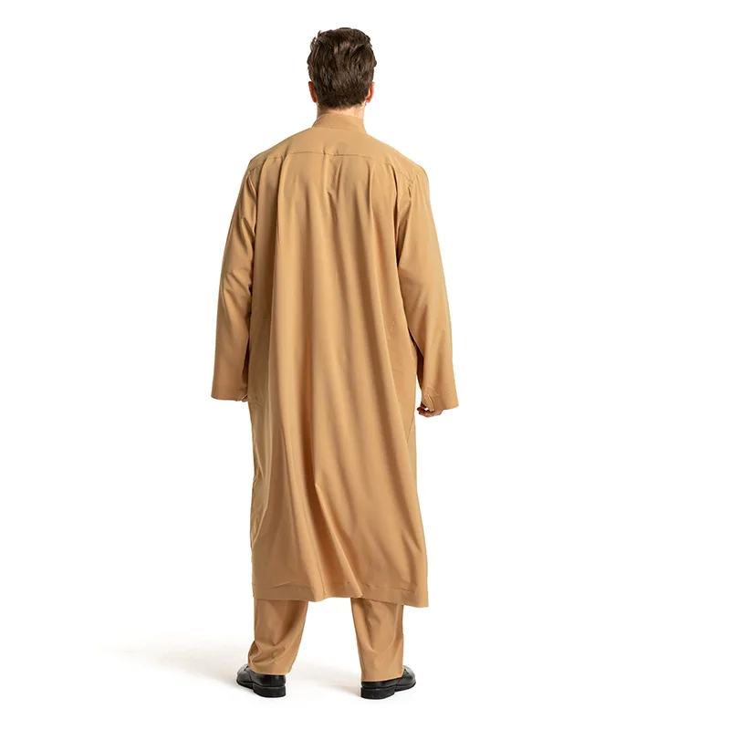 Jubba Thobe pour homme musulman, vêtements islamiques, Eid Ramadan, robe arabe, saoudien, dinde, pantalon en Y, Dishdasha Thoub, Abayas Abaya, 2 pièces