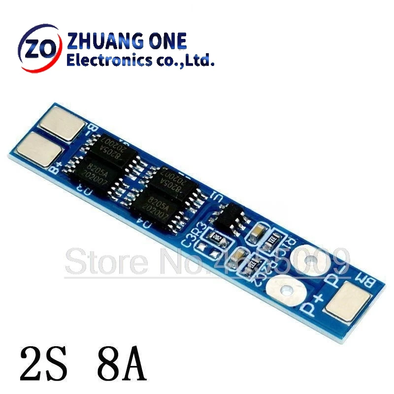 2S 5A / 8A 7.4V/8.4V 18650 Lithium Battery Charger Board Li-ion Battery Charging BMS Over Charge-Discharge Protection Module