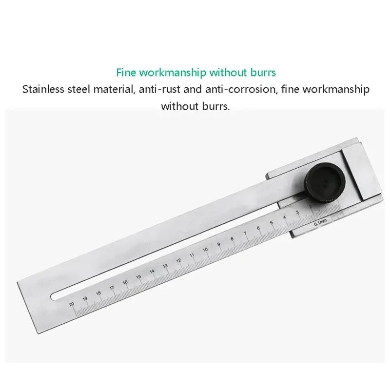2025 Ruler Marking Gauge Woodworking Marking Ruler Carbon Steel Measuring Tool Straight Multiple Specifications Optional One