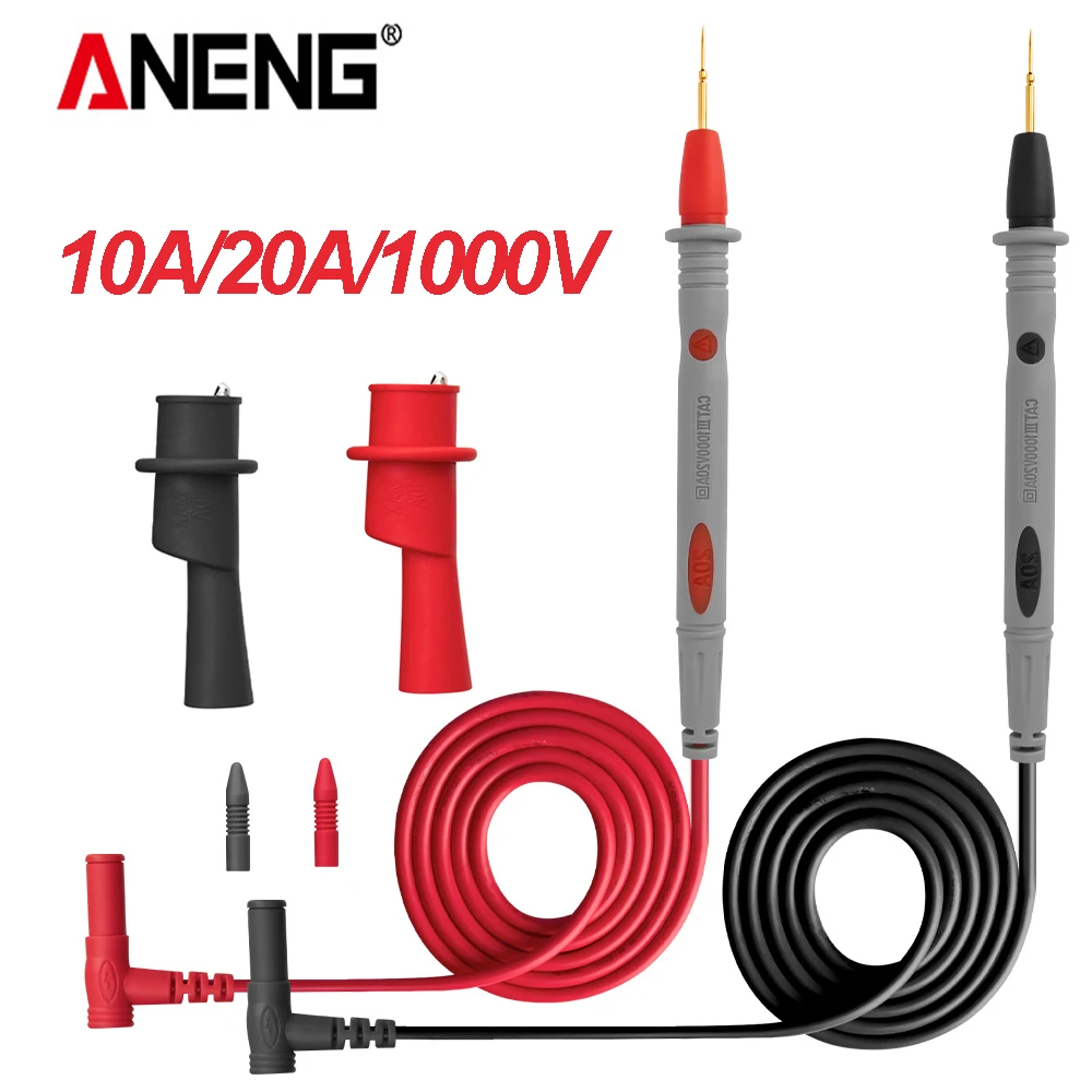 

ANENG PT1031/32/35 10A 20A 1000V Multimeter Test Leads Sharp Needle Probe for Multi-tester Multimeter Pen Probe Test Wire