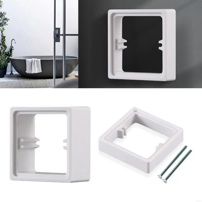 20mm Light Switches Spacer Plastic Socket Surround for Improves Wall Mounting 831F