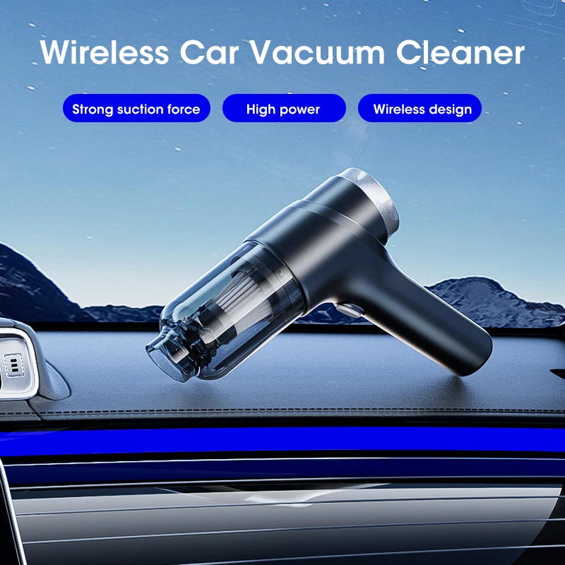 100000Pa Wireless Car Vacuum Cleaner Strong Suction Dust Catcher Cordless Handheld Dry Poweful Vacuum Cleaner Air Duster For Car