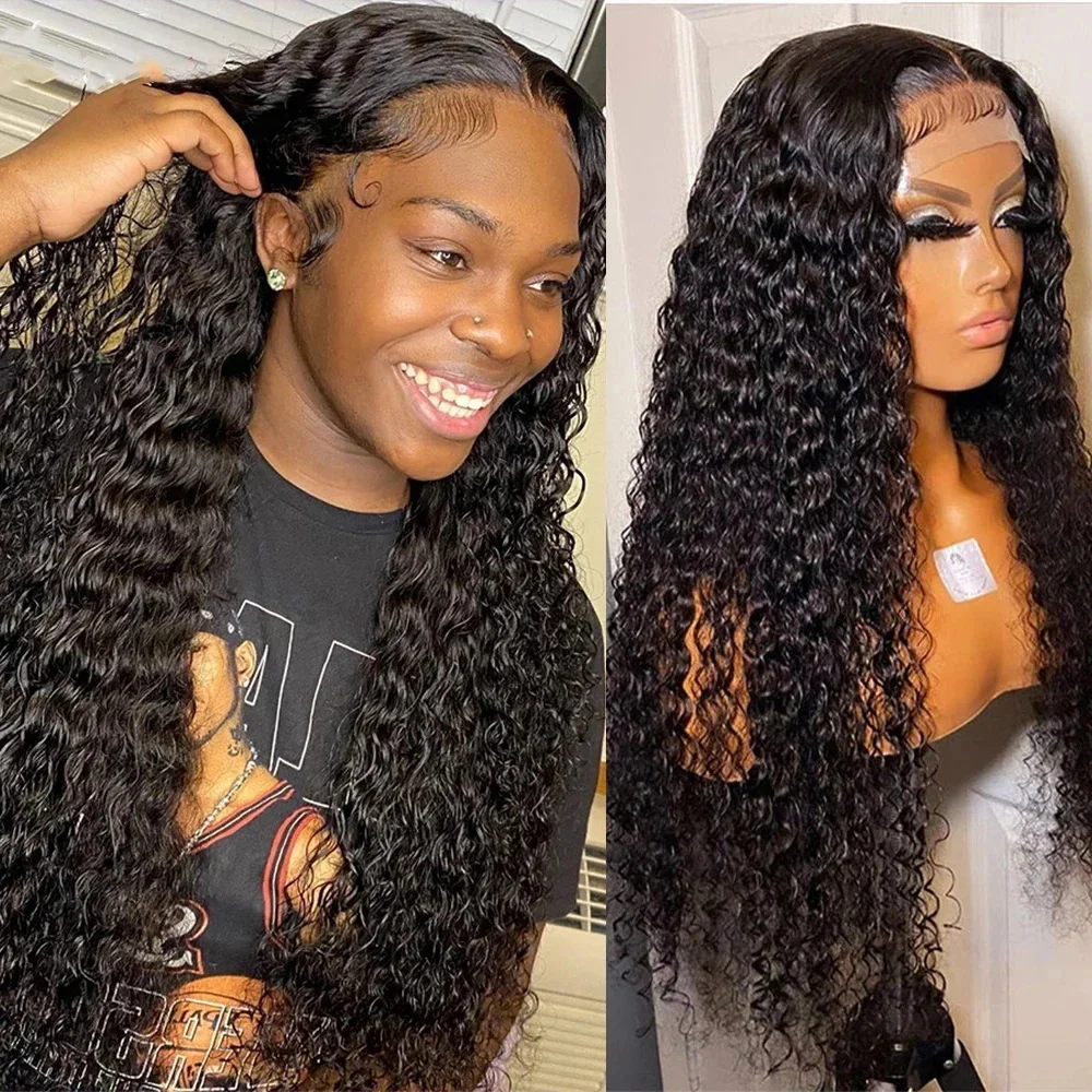 

30 40-дюймовый вьющийся парик из человеческих волос 13x4 Water Wave Lace Front Wig 13x6 Hd Lace Frontal Wigs 360 Deep Wave Wigs For Brazilian Women