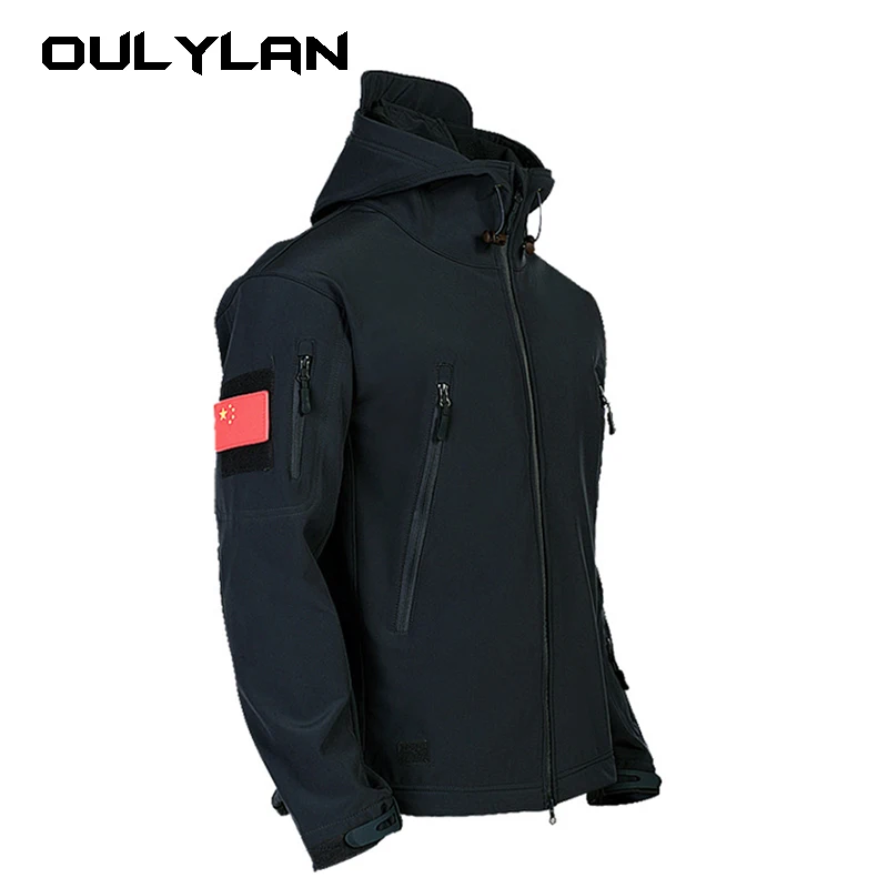 

Fleece Softshell Tactical Jacket Men Winter Jacket Waterproof Mens Windbreaker Hiking Jacket Men Tactical Suit Tracksuit Autumn