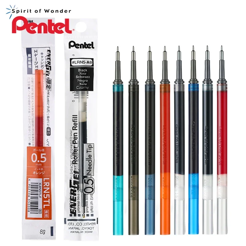 

6Pcs Pentel color quick-drying gel refill LRN5-0.5mm large capacity, suitable for a variety of models and colors can be selected